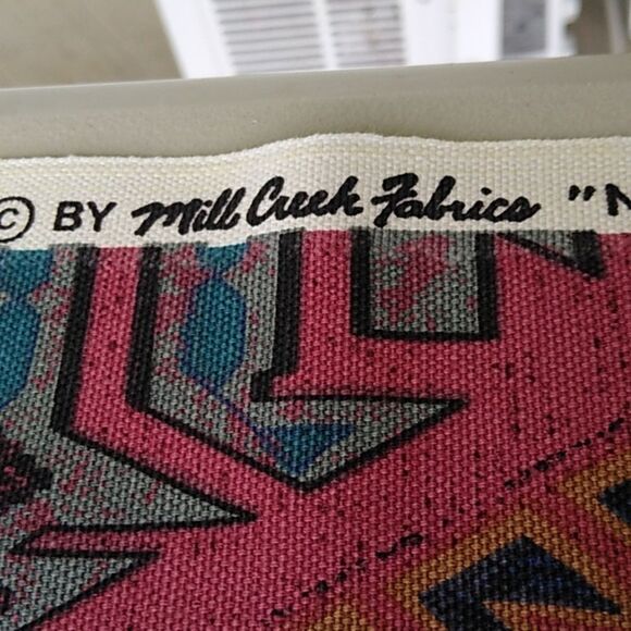 Mill Creek Fabrics " Native Rituals"  Southwestern Red Scotchguard  Co… - Picture 3 of 8